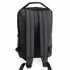 A black soft PU backpack featuring padded shoulder straps and a top handle for easy carrying.