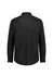 A black long sleeve shirt featuring a classic fit and buttoned cuffs, with a plain back design and a logo on the label.