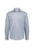 A classic fit long sleeve shirt in blue and white check pattern, featuring a button-up collar and logo.