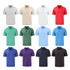 A collection of Cutter & Buck Coastline Epic Men's Polos in various colours, including grey, beige, red, green, and blue.