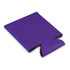 A purple Budget Stubby Cooler designed to keep beverages cold.