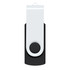 A Helix 8GB Flash Drive in a sleek black and white design, featuring a swivel lid for easy use and portability.