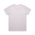 A light purple T-shirt with short sleeves and a plain back. It features a logo.