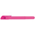 A bright pink wax highlighter with a cap and a textured grip.