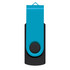 A Helix 16GB Flash Drive in a vibrant blue and black design. It features a swivel cover and a keyring attachment.