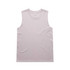 A light pink singlet with a sleeveless design and a logo tag. The fabric appears smooth and casual.