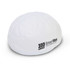 A white stress shape designed like a brain, featuring a logo on one side.