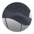 A wide-brim hat featuring a cotton material, ventilation grommets, and an adjustable chin strap.