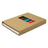 A sleek, brown box containing coloured pencils in various shades, with a window display for easy viewing.