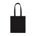 A black tote bag with two handles and no visible logos. It's simple and versatile.