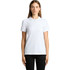 A white polo shirt with a classic collar and short sleeves, featuring a logo.