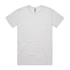 A light grey T-shirt with short sleeves and a round neck. It features a logo on the tag.