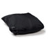 A black Cyrus Windbreaker folded and zipped for easy storage, featuring a logo on one side.