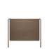 A brown canvas half apron featuring a large pocket and tie straps on both sides.