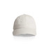 A light-coloured cap with a rounded crown and a curved brim, featuring a logo on the front.