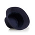 A navy Terry Bucket Hat featuring a wide brim and a soft interior, designed for comfort with a logo inside.