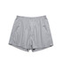Boxer Fine Stripe Shorts in light grey with fine vertical stripes, featuring an elastic waistband and logo.