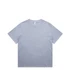 A light blue t-shirt with a round neckline and short sleeves. The shirt has a simple design and features a logo.