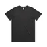 A black faded t-shirt featuring a classic crew neck design and short sleeves. It has a logo on the label area.