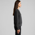 A dark grey crew jumper with a relaxed fit, featuring long sleeves and a simple design.