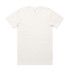 A plain white organic T-shirt with a classic fit, featuring a crew neckline and short sleeves.