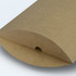 A medium-sized, kraft paper pillow box with a rounded end and a small opening for easy access.