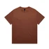A brown Heavy Tee t-shirt with short sleeves and a crew neck, featuring a branding logo.