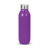 A drink bottle in vibrant purple with a stainless steel lid and a sleek, modern design.
