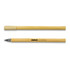 A bamboo pen with a black nib and a natural wood finish, featuring a logo.