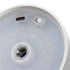 A white rechargeable table lamp base with a USB-C port and an on/off switch. Features multiple LED lights.