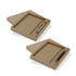 A Kraft Notebook and Pen Gift Set in a cardboard box featuring a pen and a notebook, both in neutral tones.