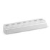 A white medication organiser with compartments labelled for each day of the week.