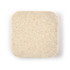 A wireless charger hub with a smooth, square surface featuring a light beige color with a subtle speckled texture.