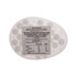 An egg-shaped container of sugar-free breath mints, featuring a label with ingredients and nutritional facts.