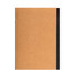 A Tourist A5 Notebook featuring a brown kraft cover with a black spine. Suitable for office and business use.