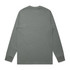 A long-sleeve t-shirt in a muted grey colour, featuring a plain back design and cuffed sleeves.