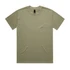 A khaki Heavy Tee featuring a crew neck and a plain design. It has a logo tag on the inside neck.