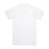 A plain white polo shirt with short sleeves, featuring a collared neckline and no visible branding.