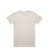 A light beige Block Tubular Tee t-shirt featuring a crew neckline and short sleeves, with a logo on the label.