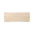 A cork utility case in a natural beige color, featuring a zipper closure.