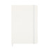 A Venture A5 Notebook with a clean, white cover and a coordinating elastic band closure.