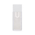A white bookmark magnifier ruler featuring a clear central magnifying section and ruler markings on the edges.