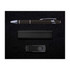 A black pen, a black USB drive, and a black holder, arranged on a dark textured background.