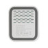 A rectangular 3-in-1 wireless charger in white and gray, featuring a textured surface and a branding logo.