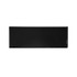 A sleek black speaker with a glossy finish, featuring a logo on the front.