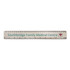 A 30cm wheatstraw ruler featuring a logo and measurements in a light beige colour.