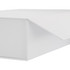 A large, white magnetic gift box with a sleek design and a flap opening. It has a subtle logo on one side.
