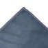 A blue sports towel with a stitched edge, featuring a logo in the corner. Ideal for gym or outdoor activities.