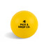 A yellow Hi Bounce Ball with a logo, designed for fun and games activities.