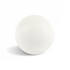 A white Hi Bounce Ball with a smooth surface, featuring a logo. Ideal for fun and games activities.